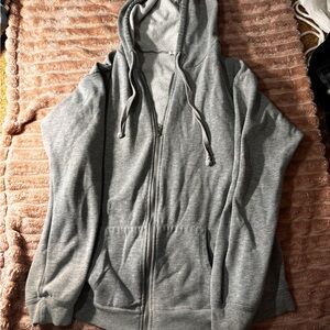 Full Tilt Light Gray Zip-Up Hoodie #1